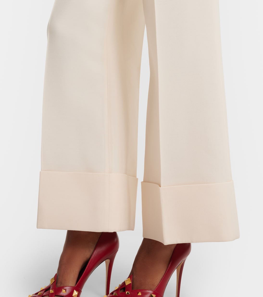 Weite Hose VGold aus Crepe Couture | Valentino