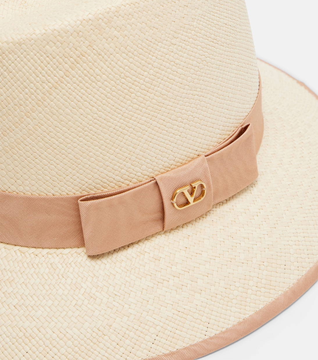 VLogo straw Panama hat | Valentino