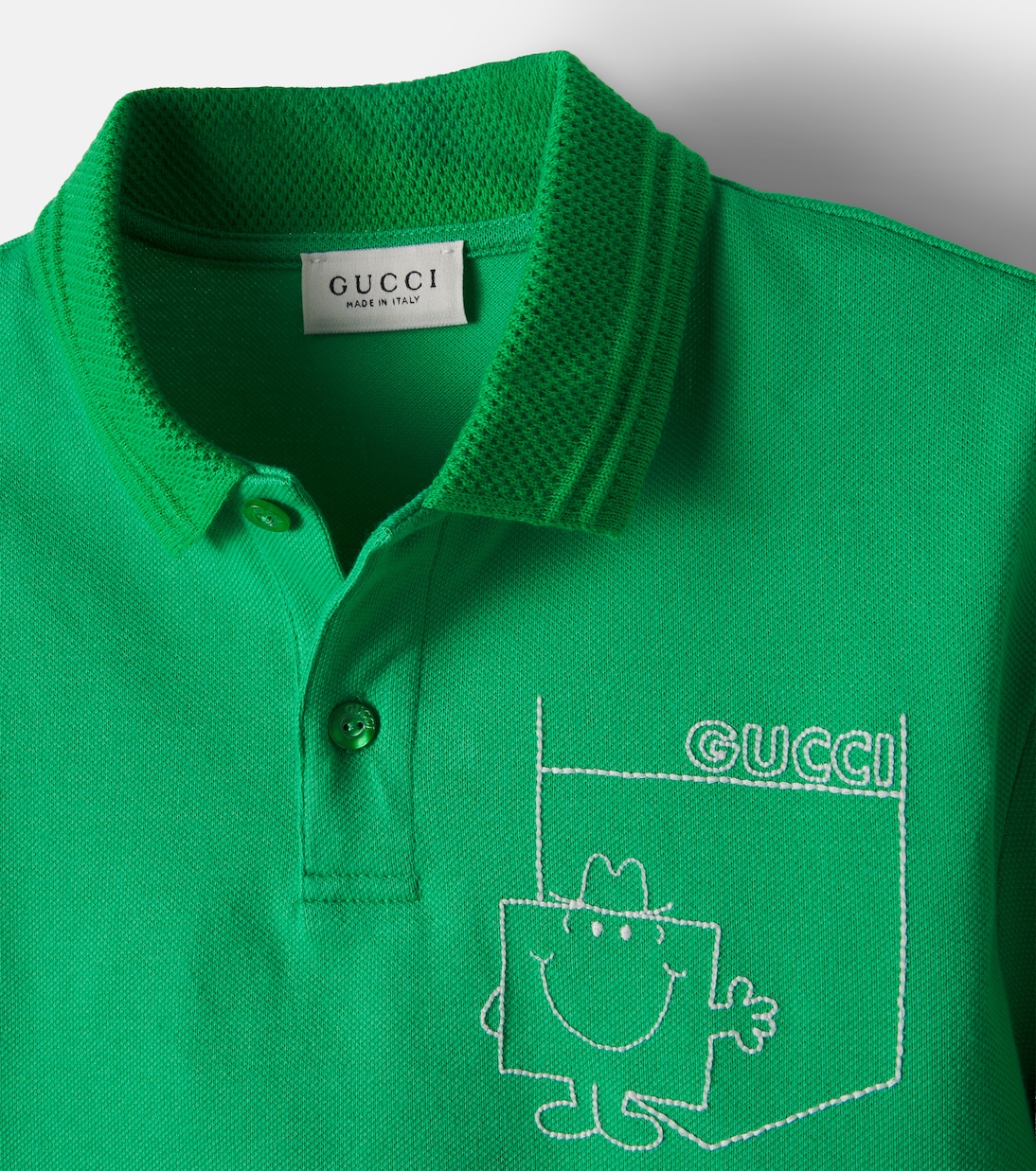 x Mr. Men Little Miss cotton-blend piqué polo shirt | Gucci Kids
