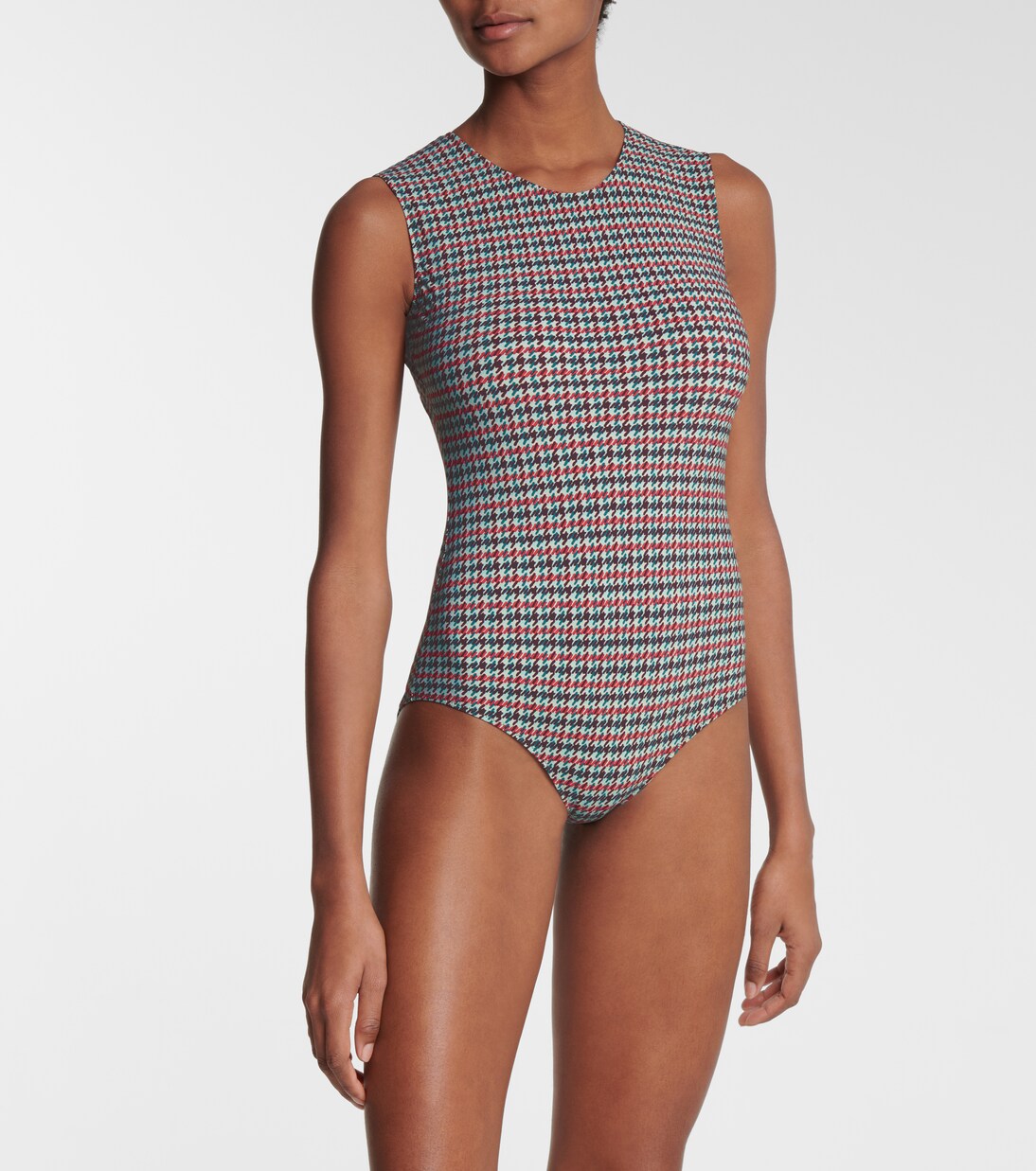 Houndstooth stretch-jersey bodysuit | Maison Margiela