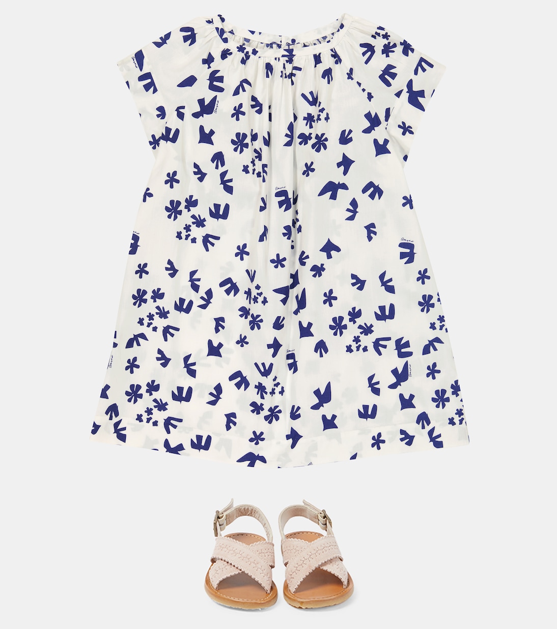 Robe Augustine imprimée en coton | Bonpoint