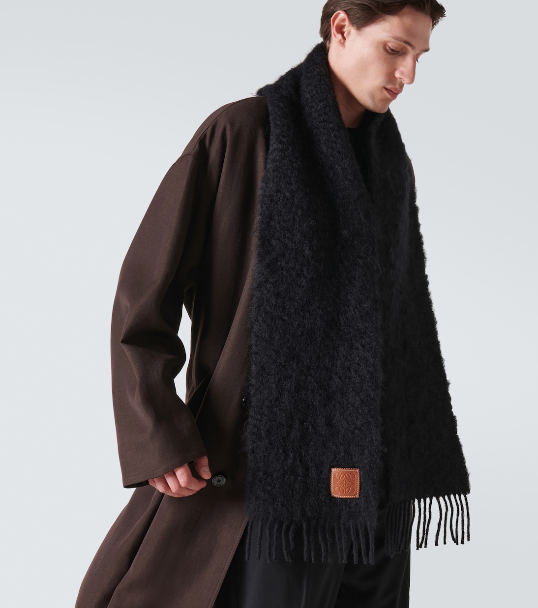 Mohair and wool scarf | Loewe