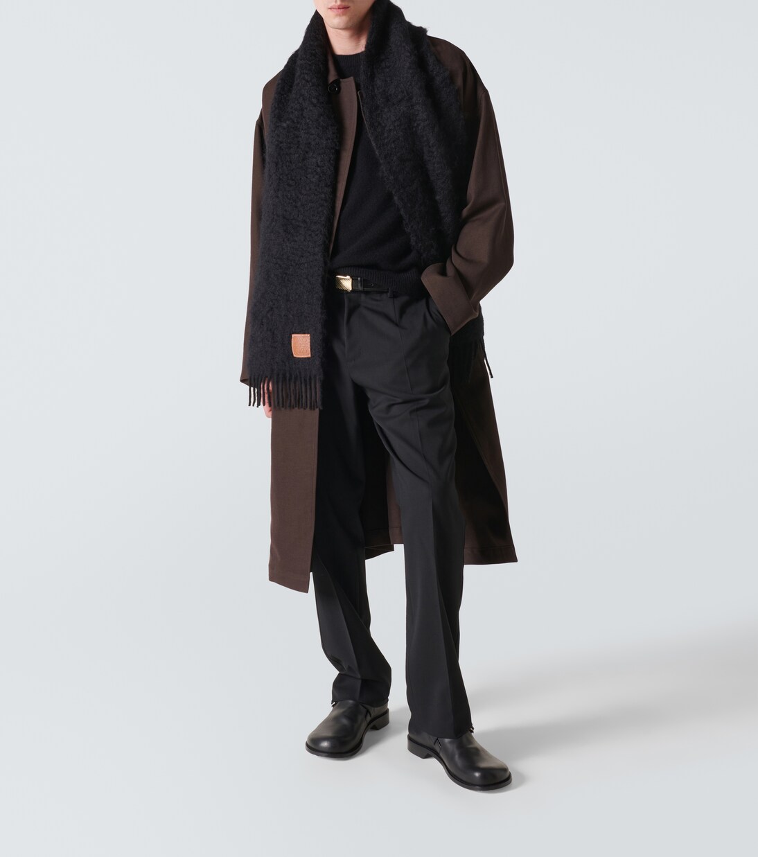 Mohair and wool scarf | Loewe