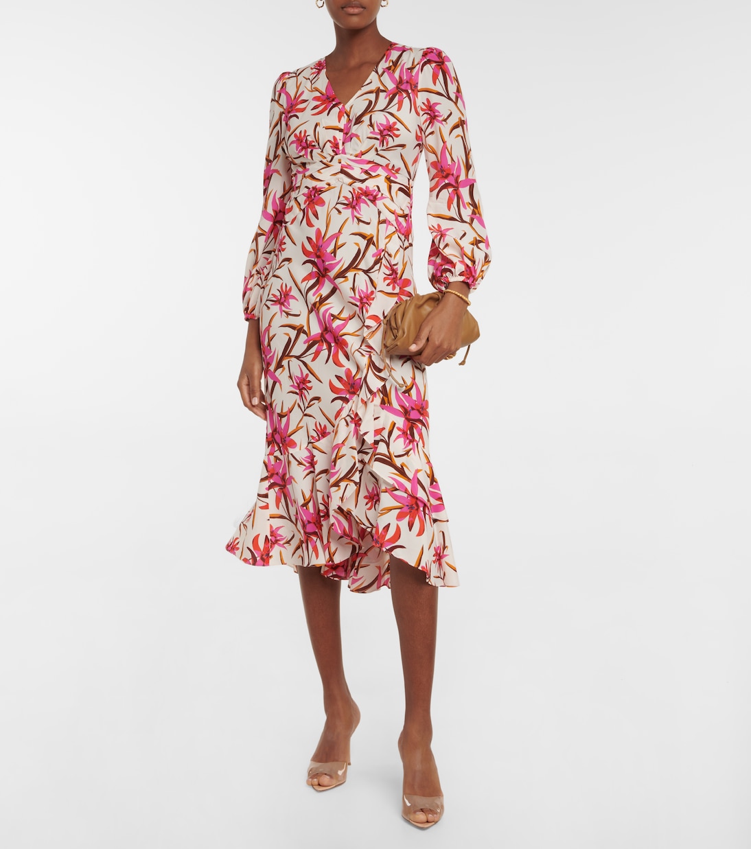 Robe midi Emmett à fleurs | Diane von Furstenberg