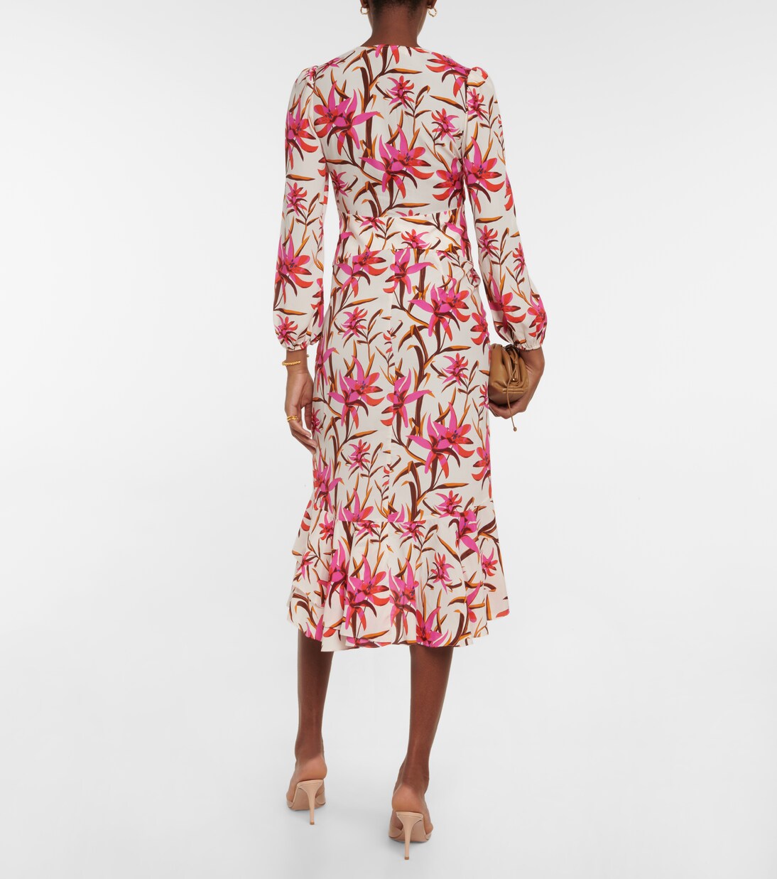 Robe midi Emmett à fleurs | Diane von Furstenberg