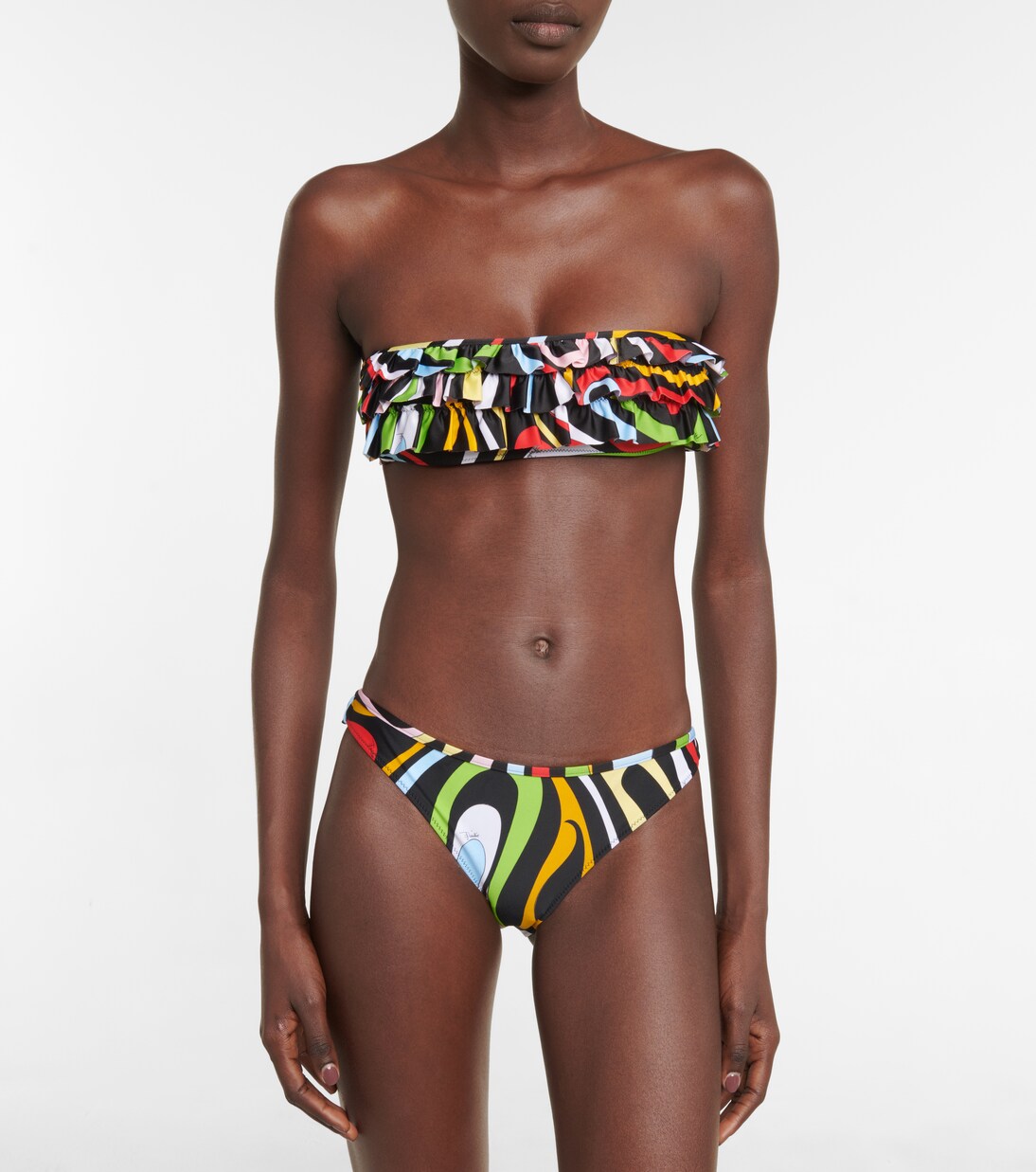 Haut de bikini bandeau imprimé | Pucci
