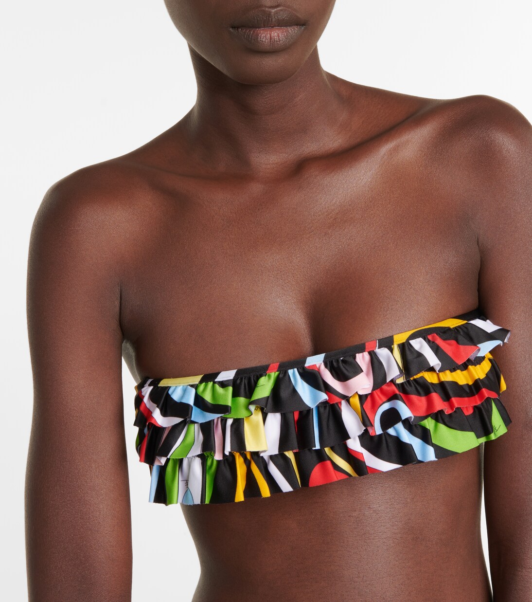 Haut de bikini bandeau imprimé | Pucci