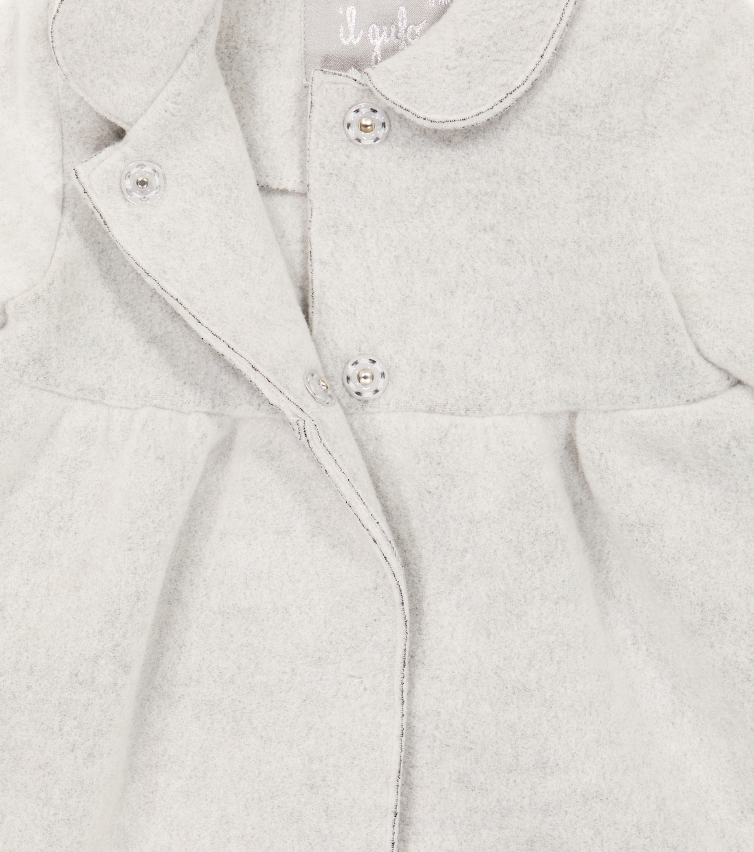 Baby fringed wool-blend coat | Il Gufo