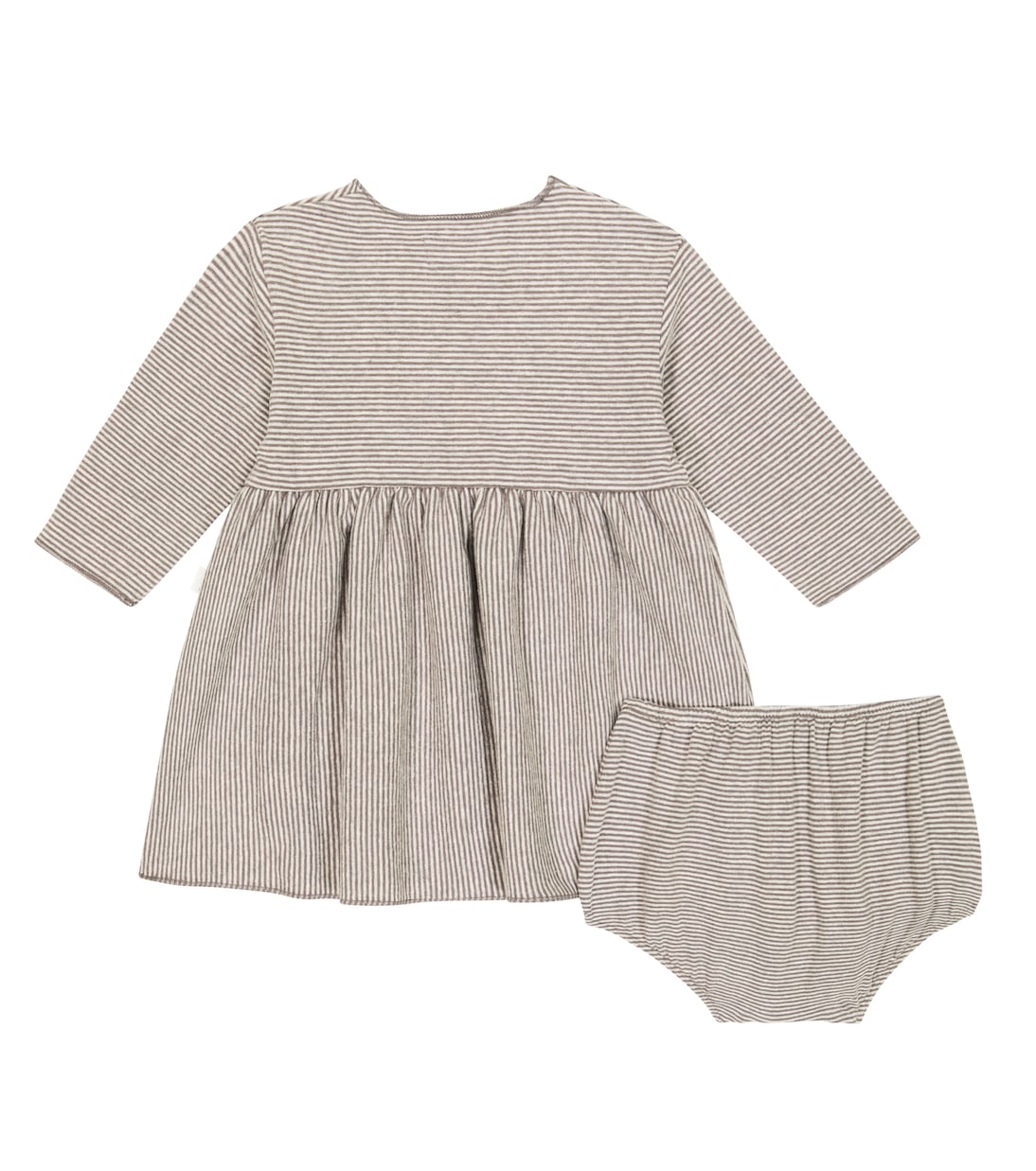 Baby striped jersey dress and bloomers | Il Gufo