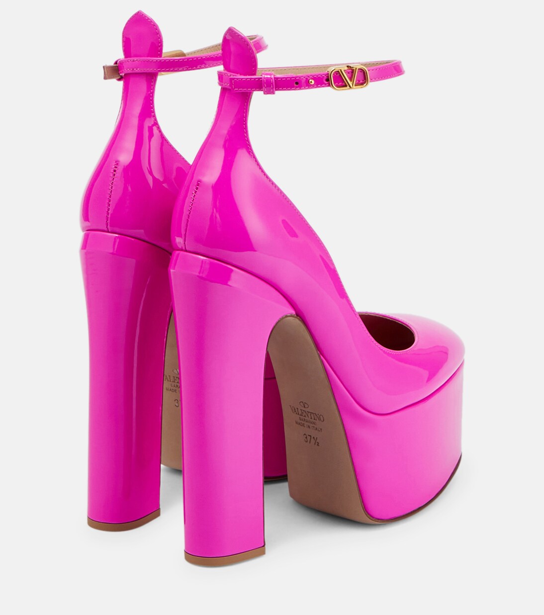 Tan-Go 155 leather platform pumps | Valentino Garavani