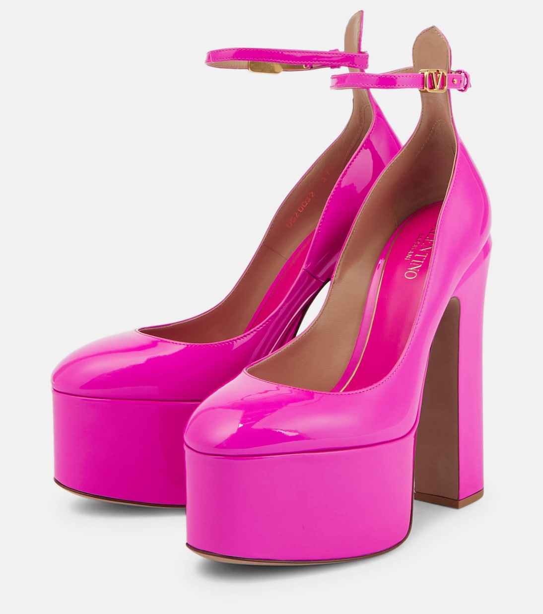 Tan-Go 155 leather platform pumps | Valentino Garavani