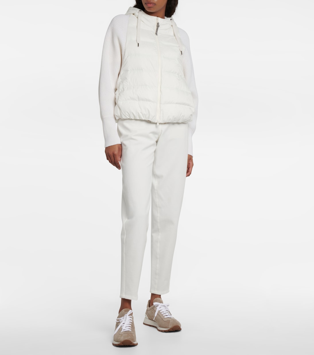 Wool and cashmere-blend knit jacket | Brunello Cucinelli