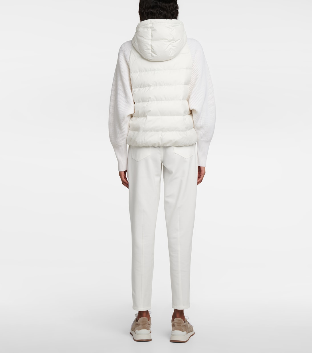 Wool and cashmere-blend knit jacket | Brunello Cucinelli