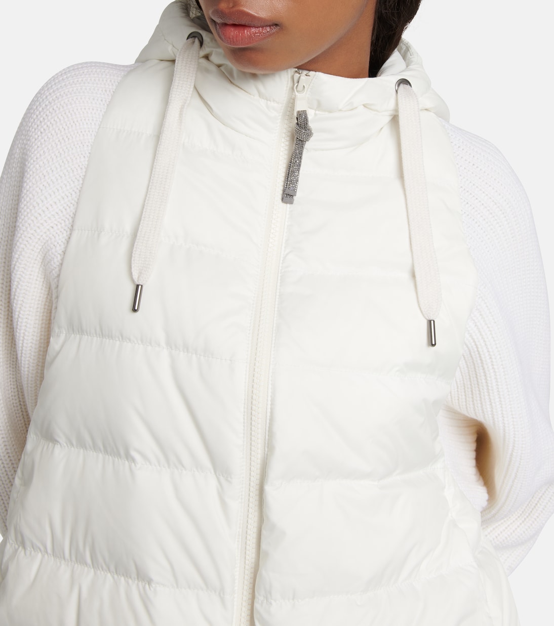 Wool and cashmere-blend knit jacket | Brunello Cucinelli