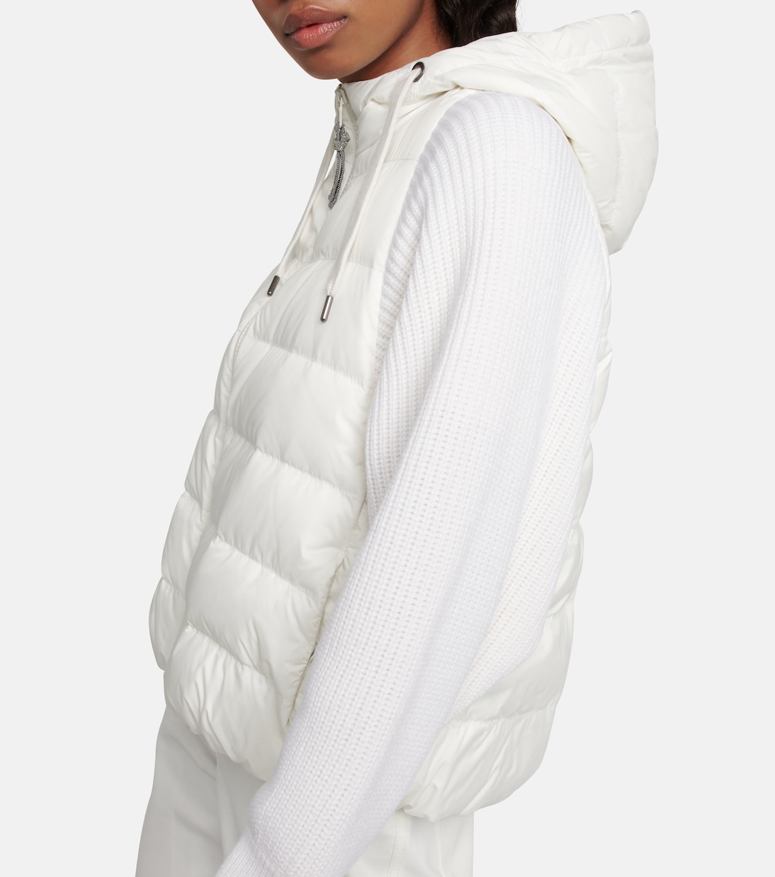 Wool and cashmere-blend knit jacket | Brunello Cucinelli