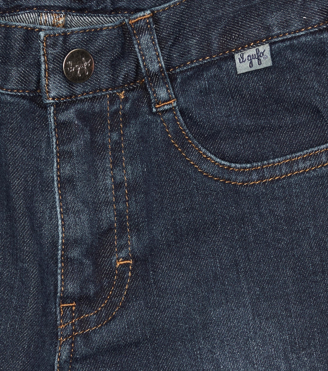 Mid-rise cotton straight jeans | Il Gufo