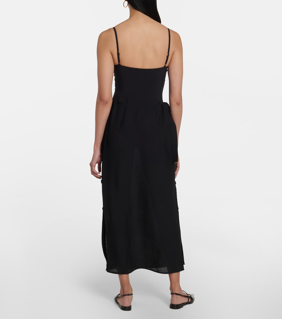 Falda larga de satén | Toteme