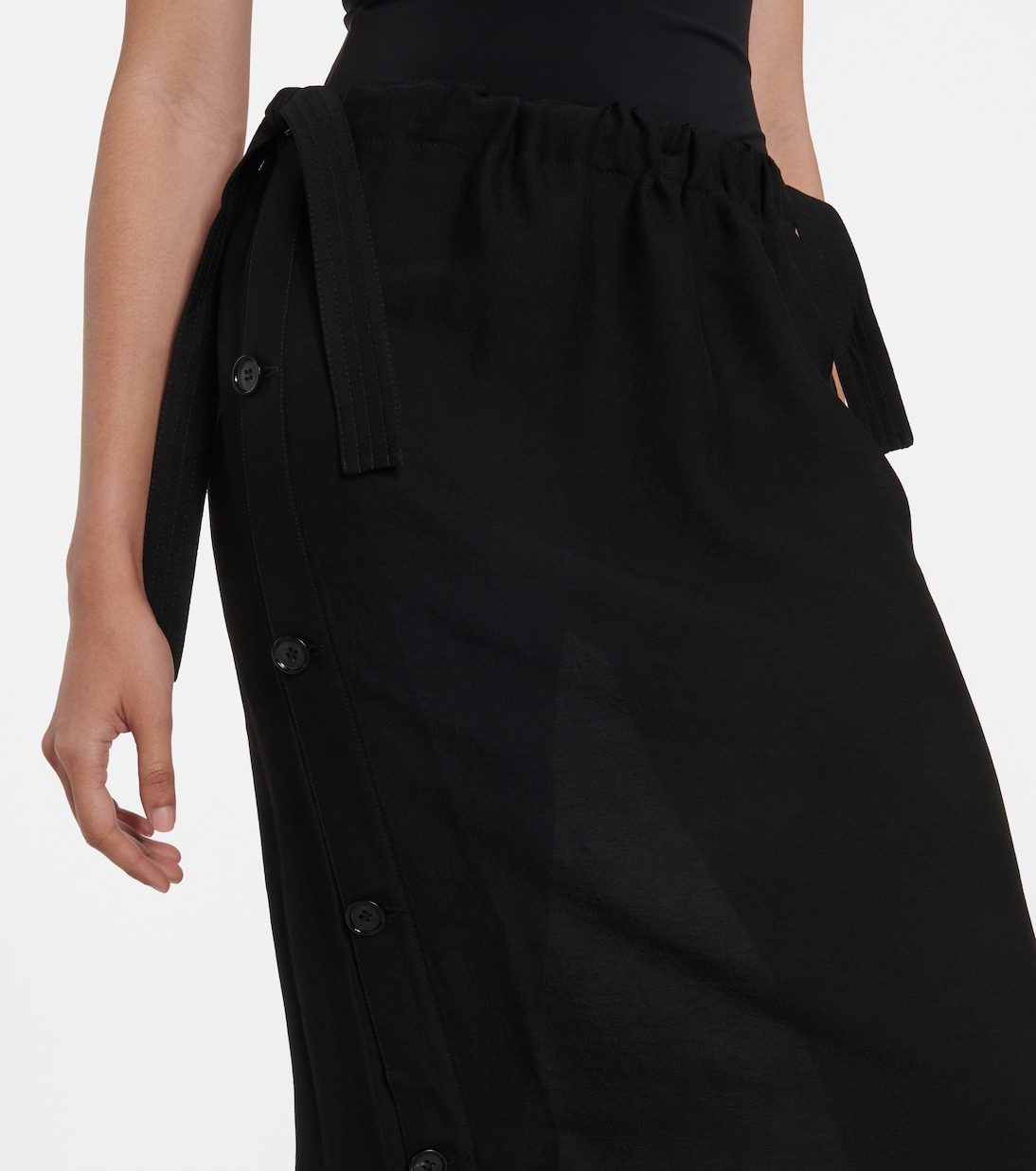 Falda larga de satén | Toteme