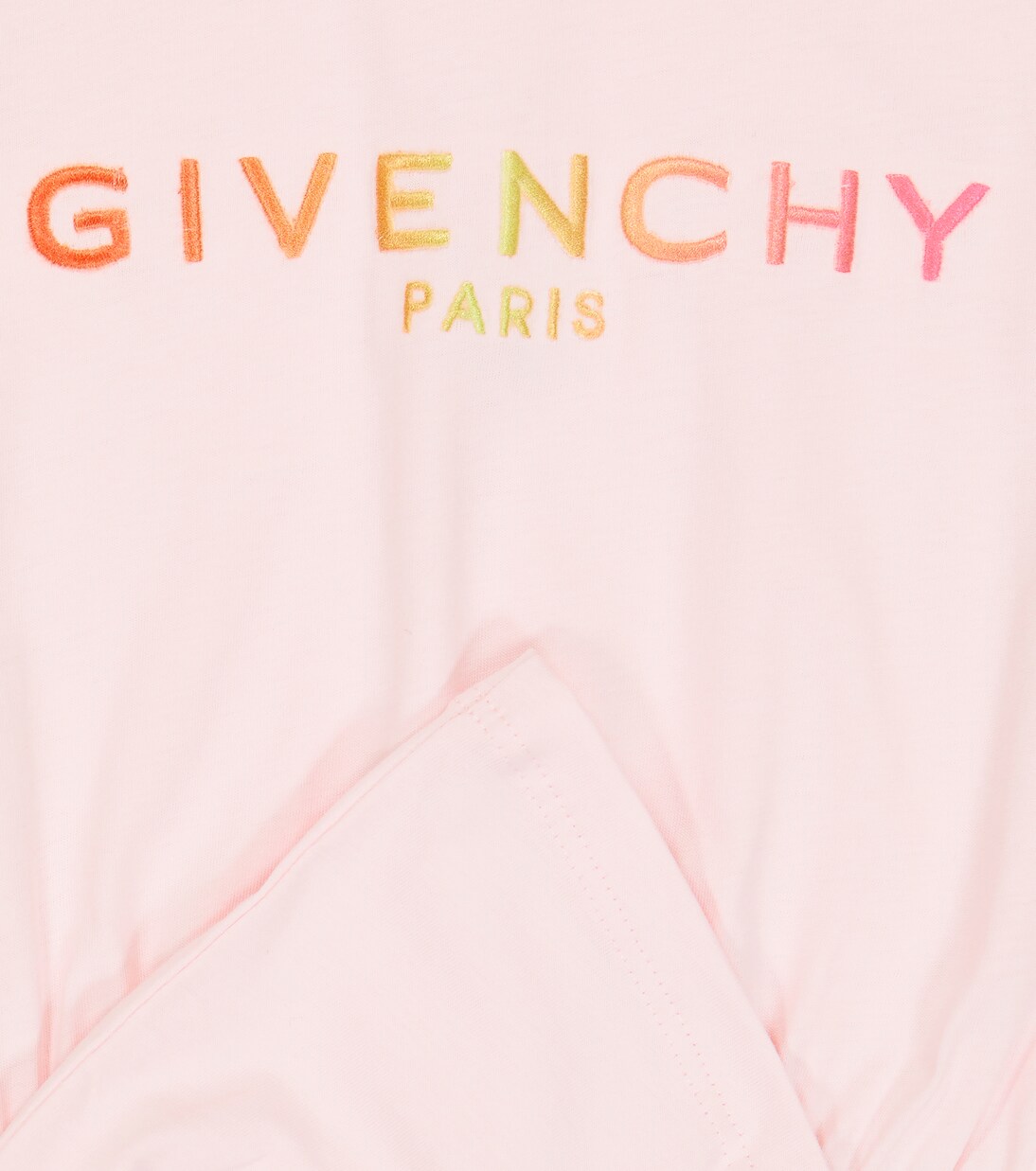 Ruffle-trimmed cotton dress | Givenchy Kids