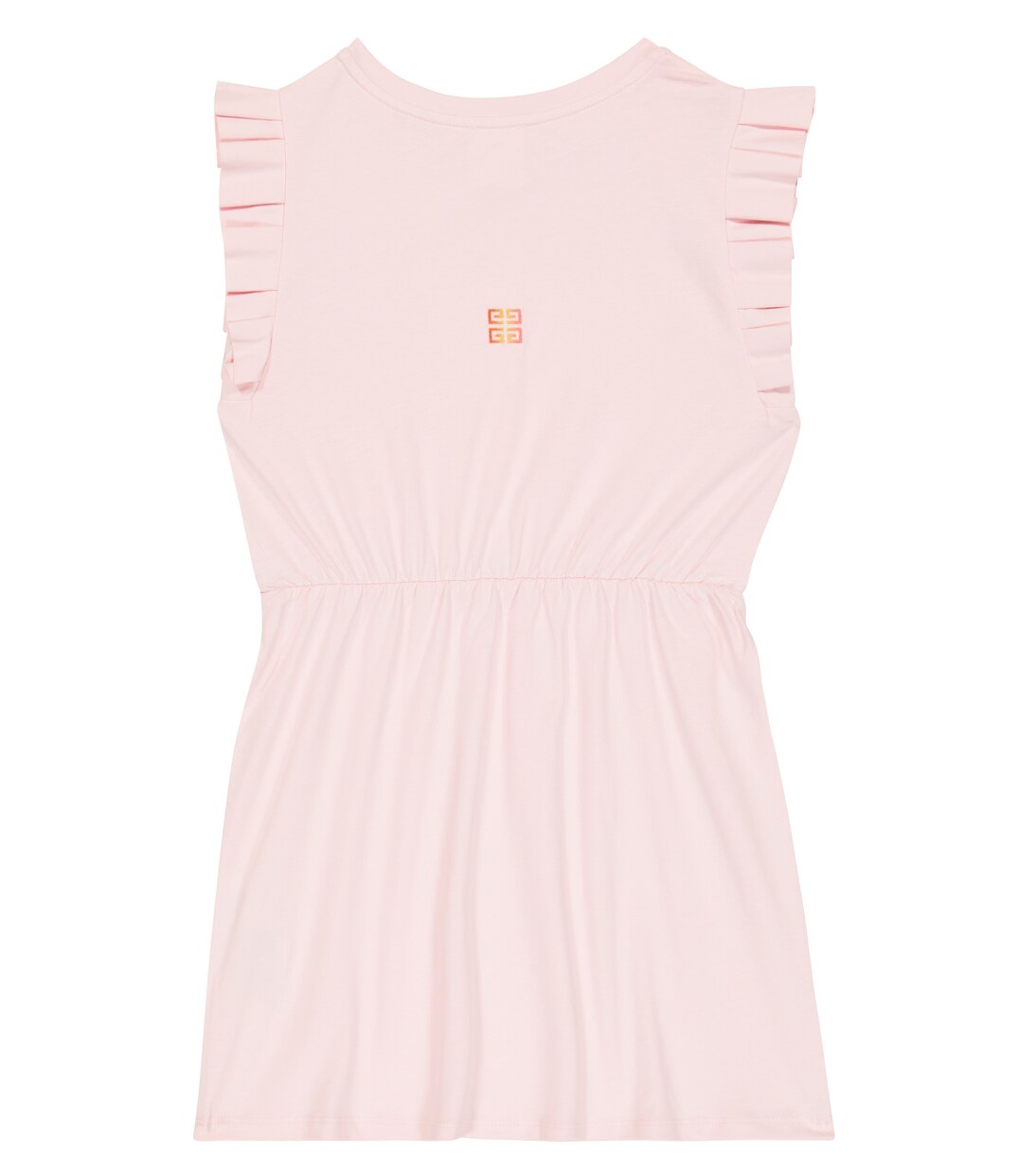Ruffle-trimmed cotton dress | Givenchy Kids