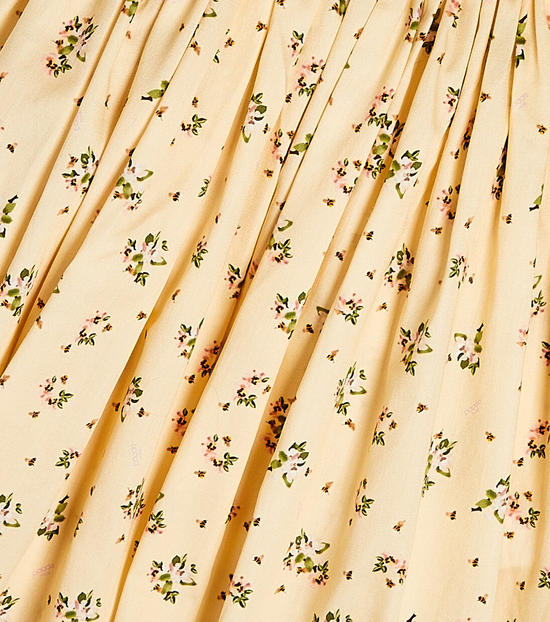 Printed lace-trimmed cotton dress | Paade Mode