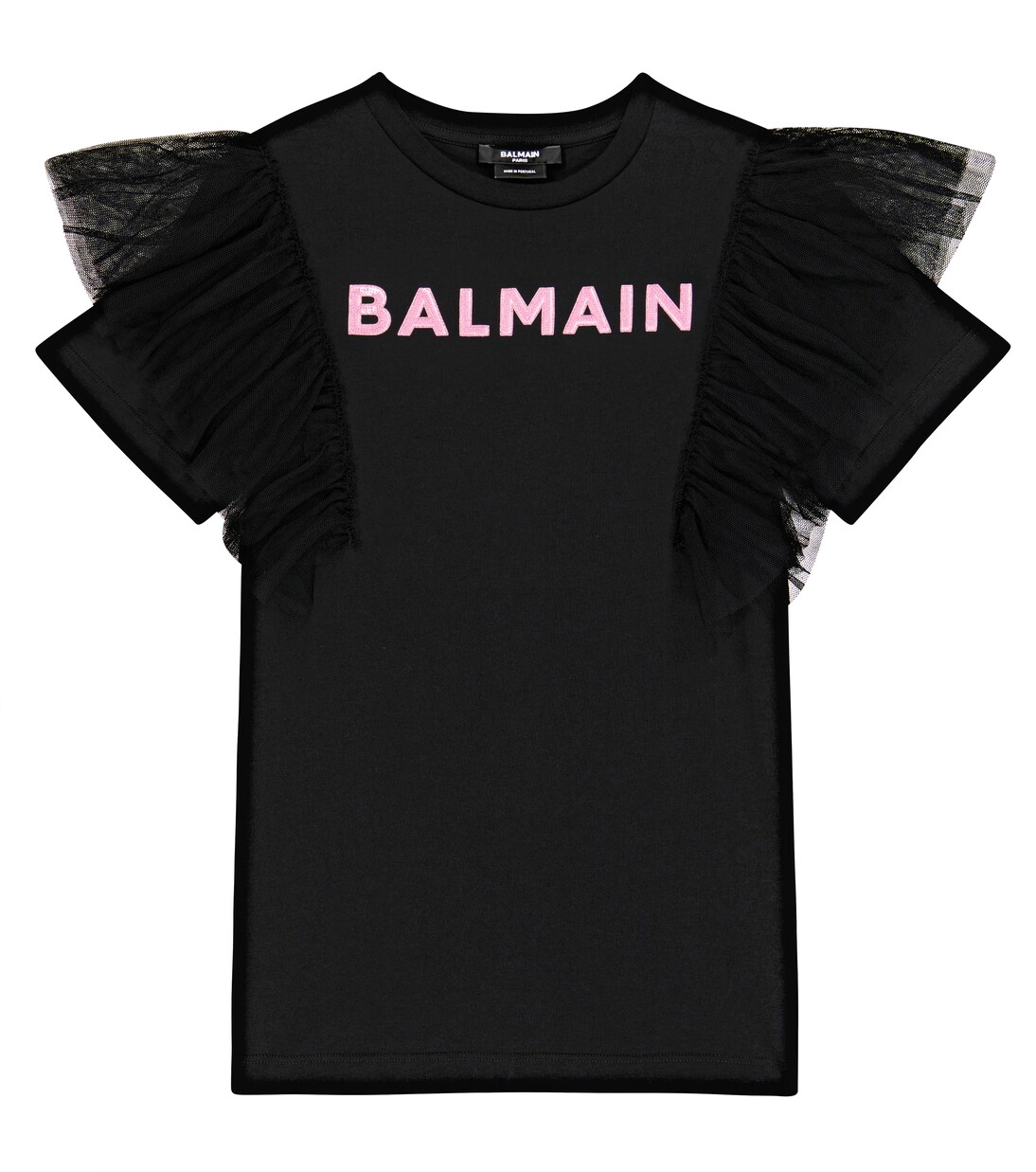 Cotton jersey T-shirt dress | Balmain Kids
