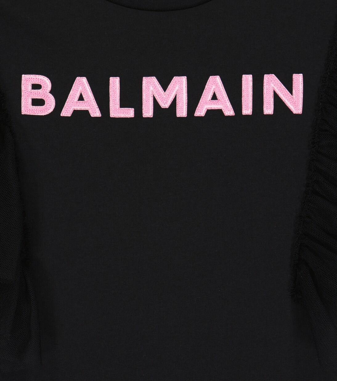 Cotton jersey T-shirt dress | Balmain Kids