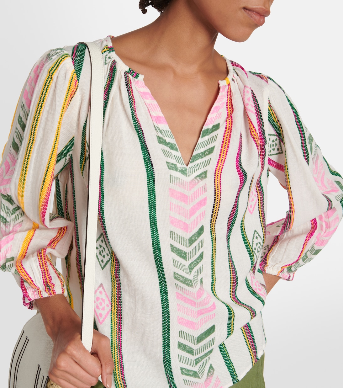 Top Beth aus Baumwoll-Jacquard | Velvet