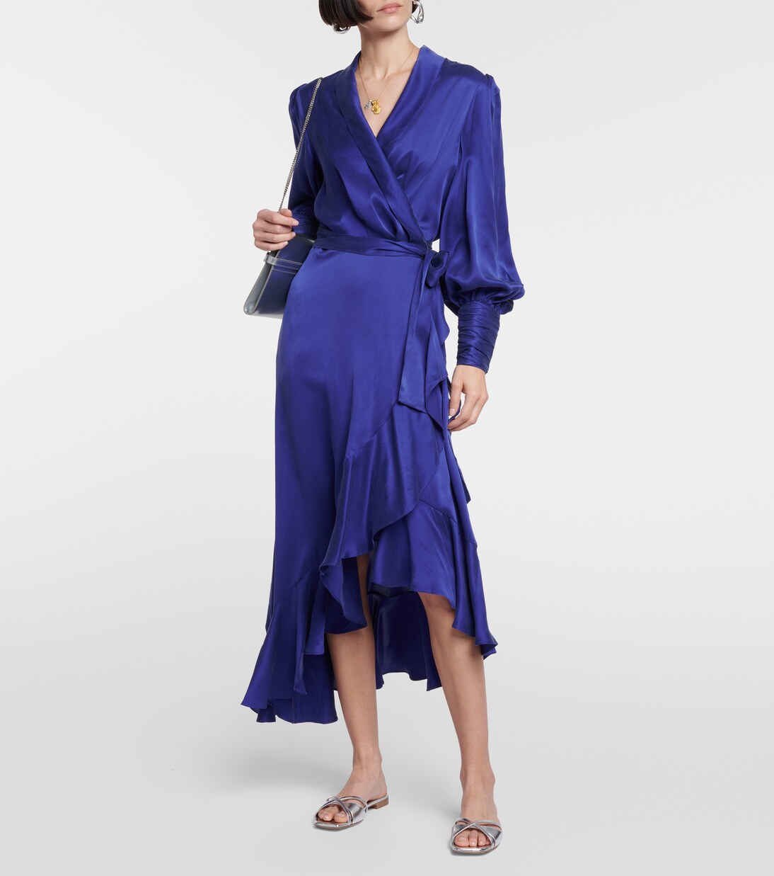 Pantoletten Penn aus Metallic-Leder | Malone Souliers