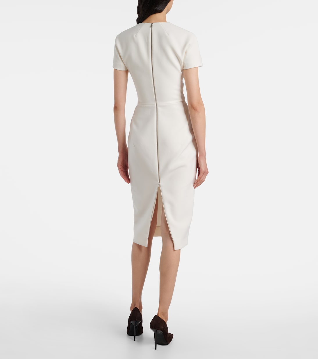 Midikleid aus Crêpe | Victoria Beckham