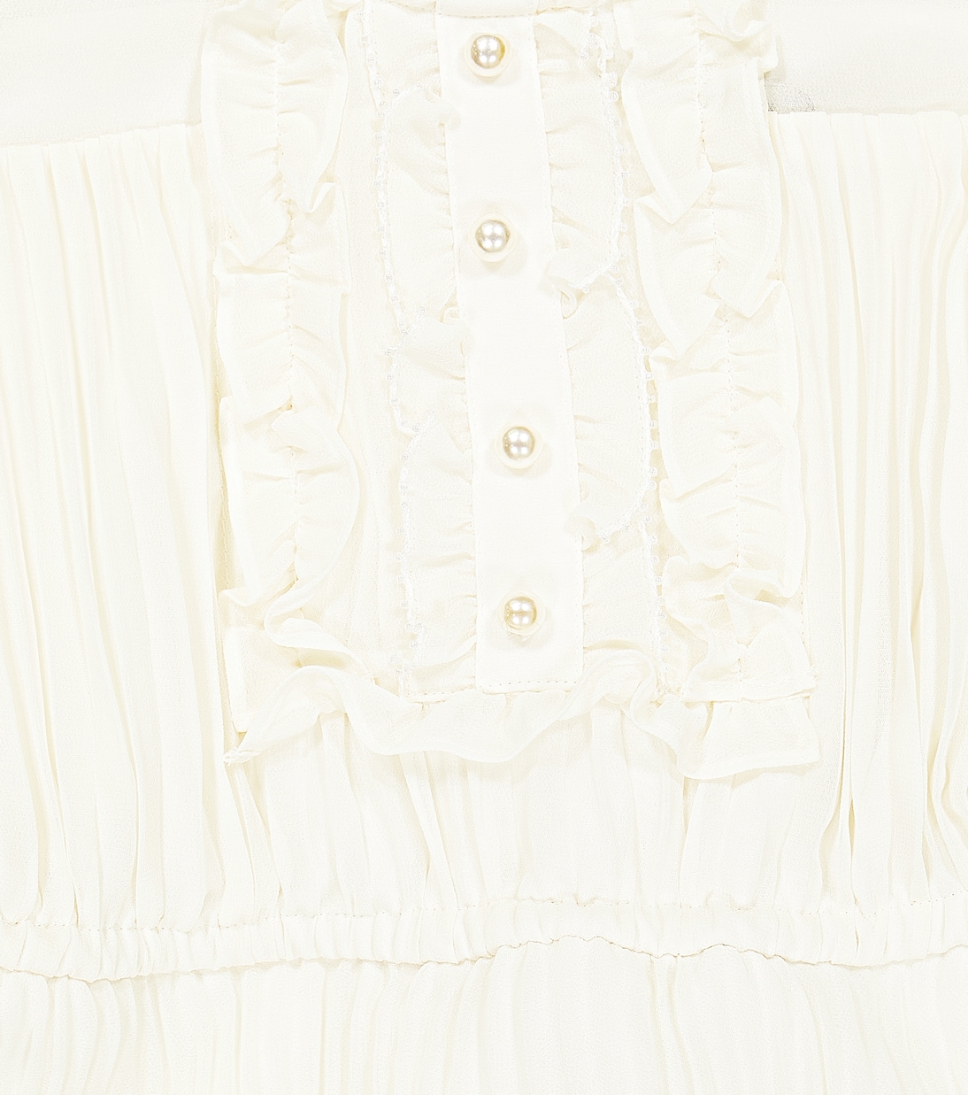 Pleated chiffon dress | Self-Portrait Kids