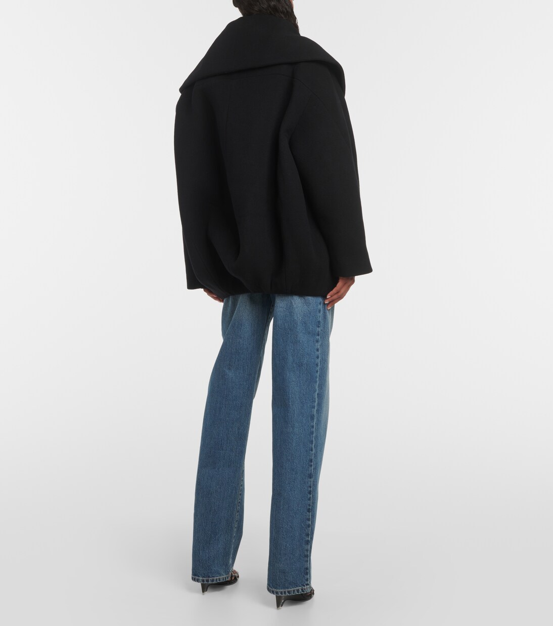 Cocoon wrap virgin wool coat | Alaïa