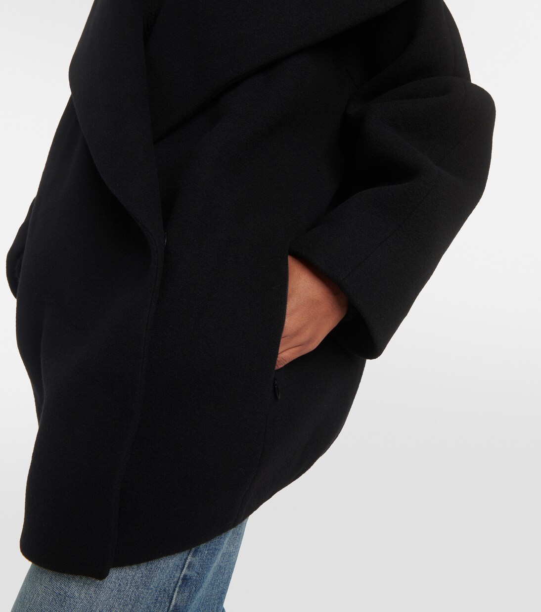 Cocoon wrap virgin wool coat | Alaïa