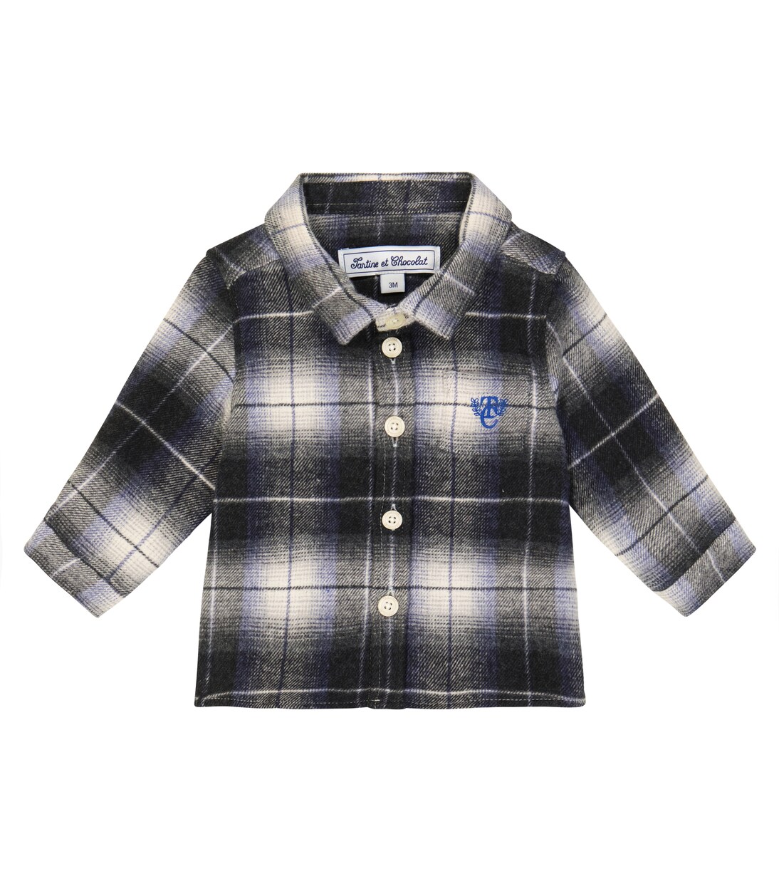 Checked cotton flannel shirt | Tartine et Chocolat