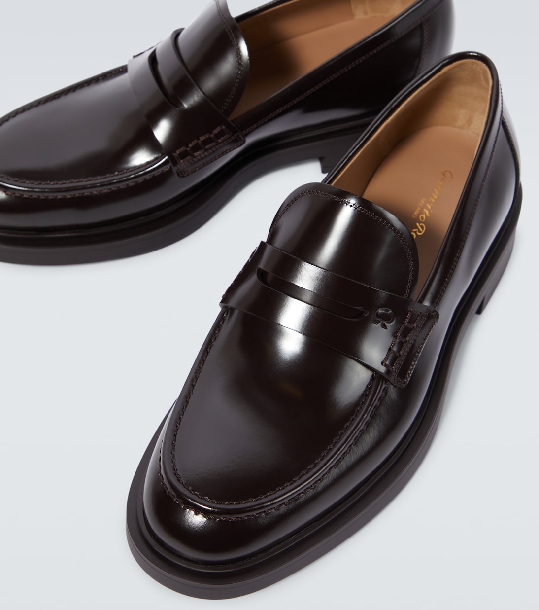 Harris leather penny loafers | Gianvito Rossi