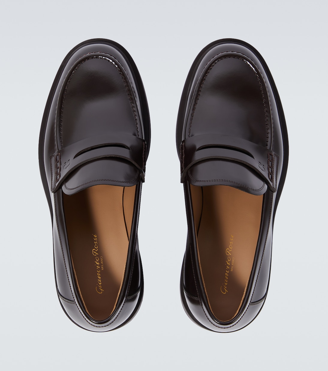 Harris leather penny loafers | Gianvito Rossi