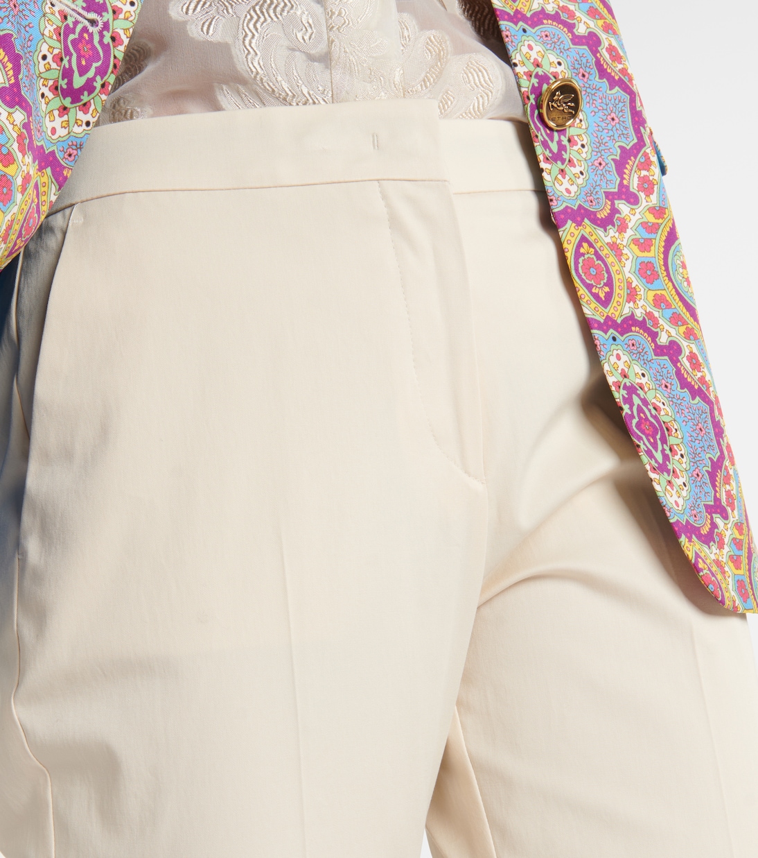 High-Rise-Hose aus einem Baumwollgemisch | Etro