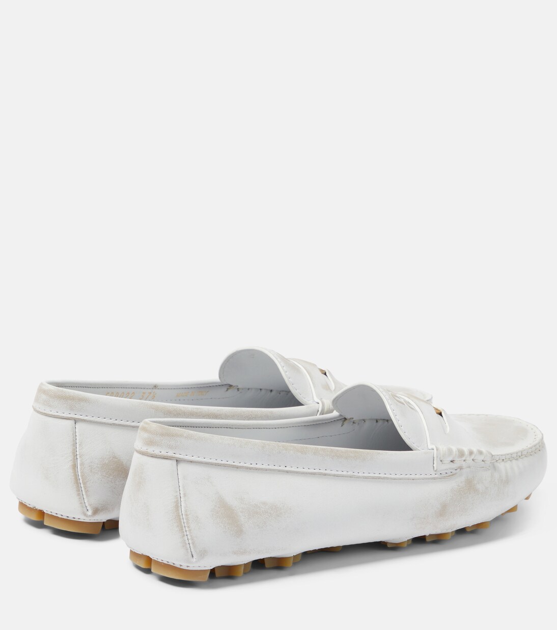 Distressed suede penny loafers | Miu Miu