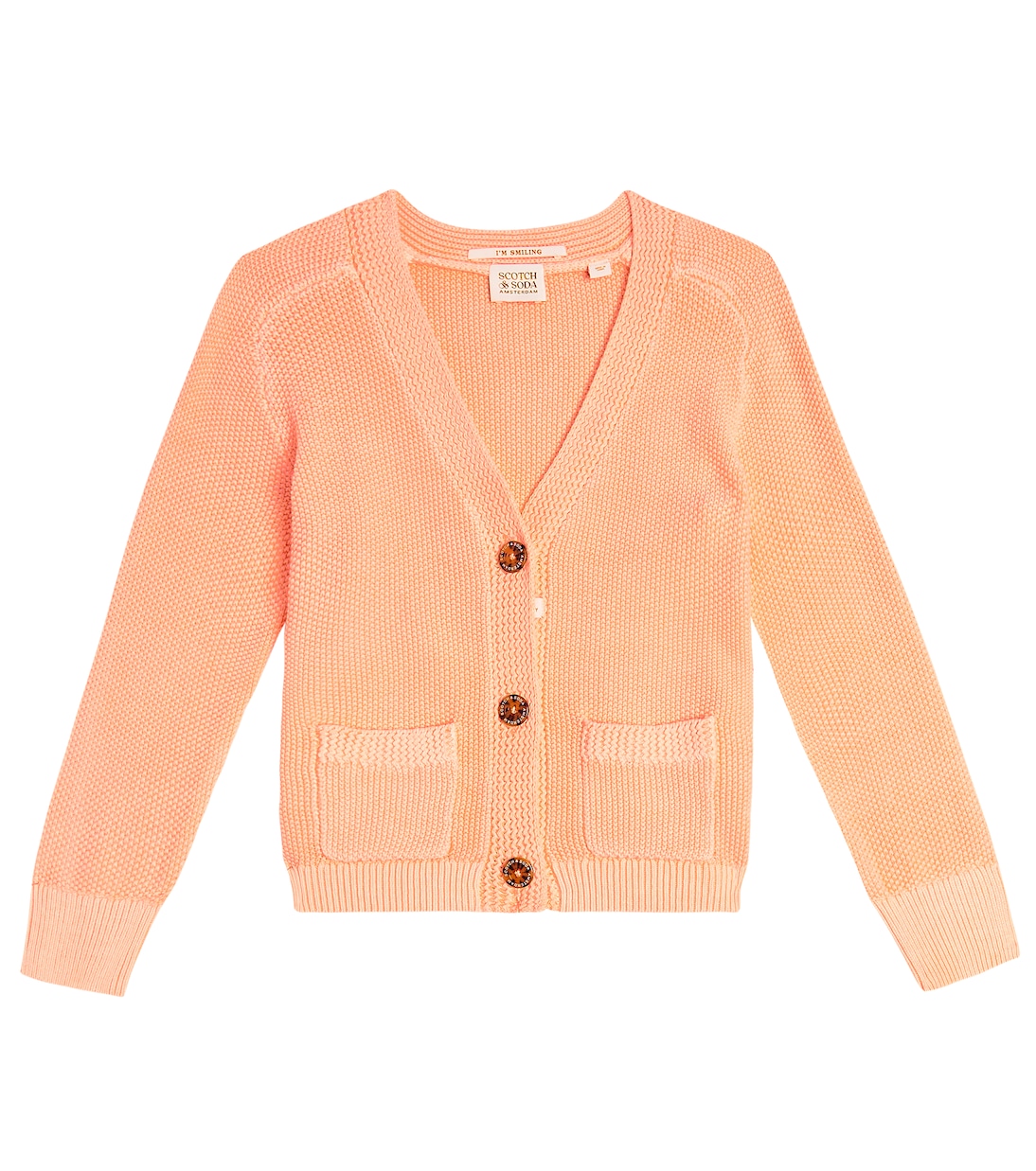 Waffle-knit cotton sweater | Scotch & Soda Kids