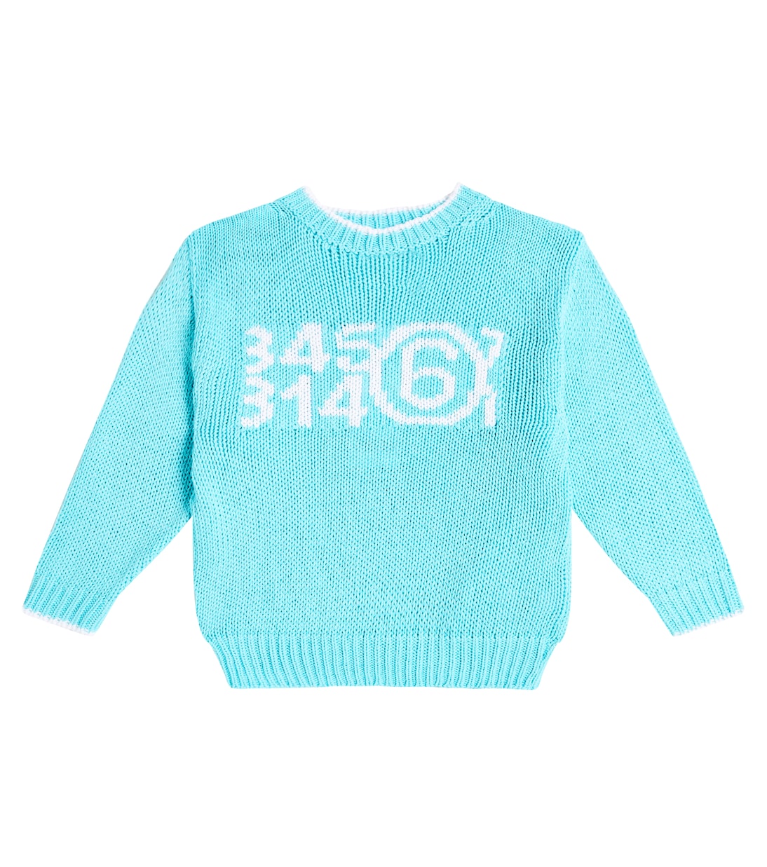 Logo cotton-blend sweater | MM6 Maison Margiela Kids