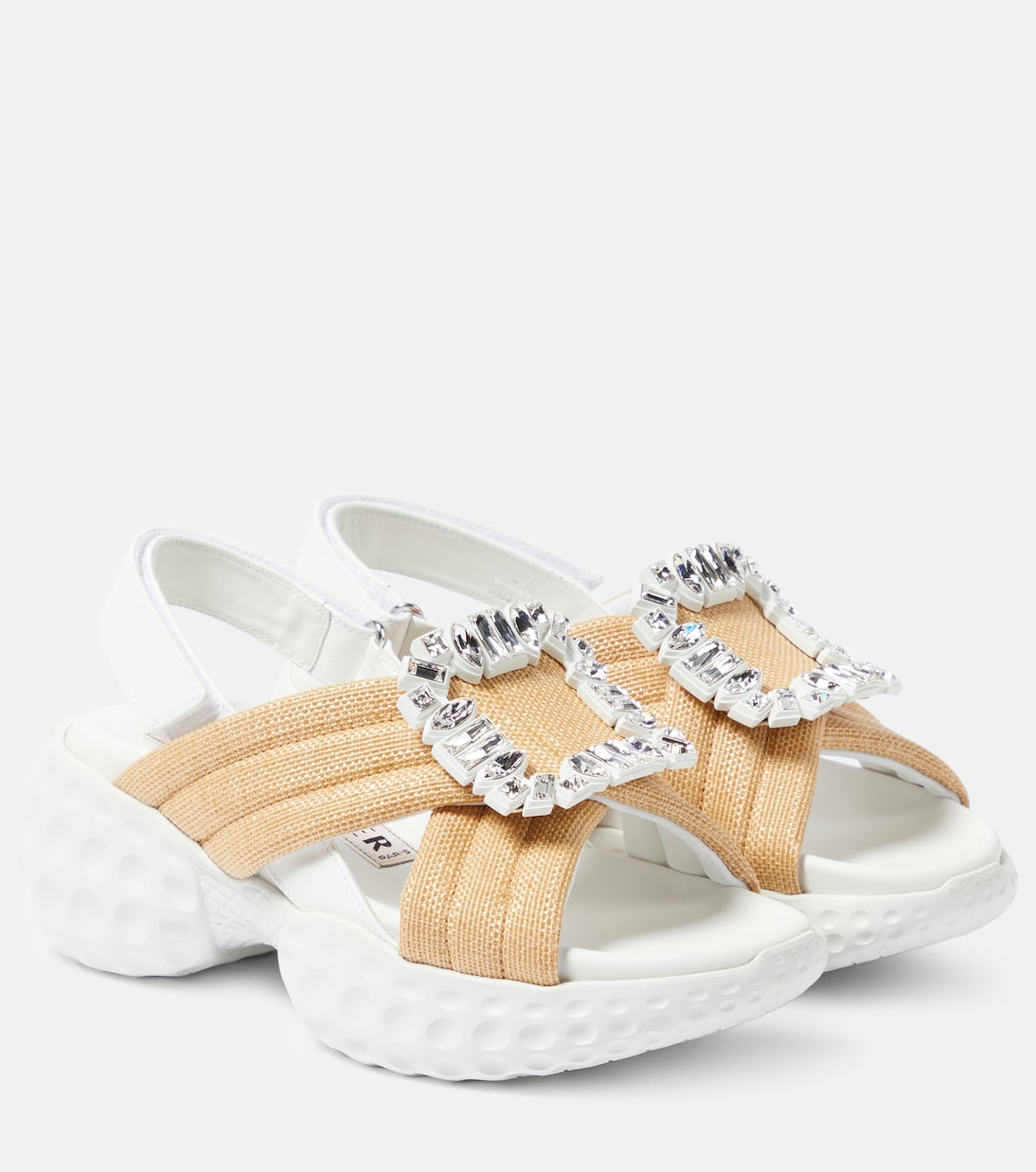 Plateausandalen Viv' Run Light Strass Buckle | Roger Vivier