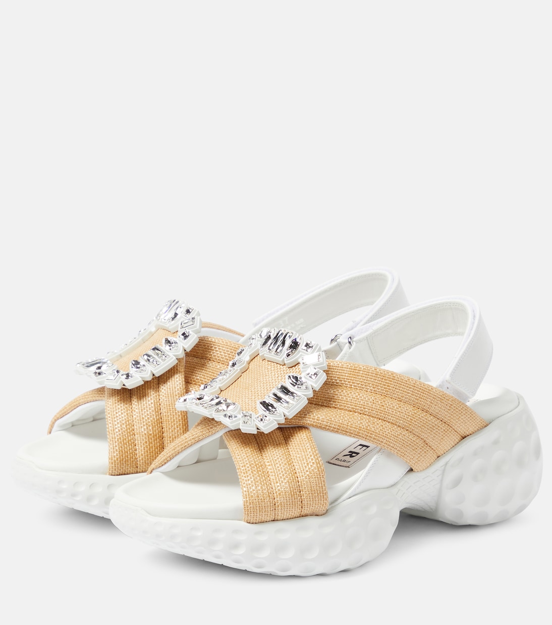 Plateausandalen Viv' Run Light Strass Buckle | Roger Vivier
