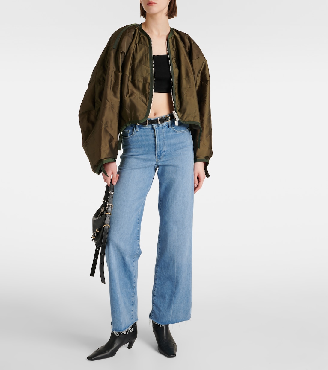 High-Rise Wide-Leg Jeans Le Slim Palazzo | Frame