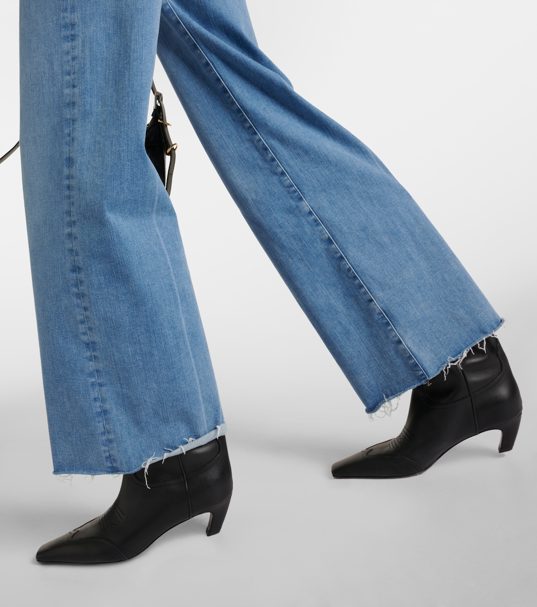 High-Rise Wide-Leg Jeans Le Slim Palazzo | Frame