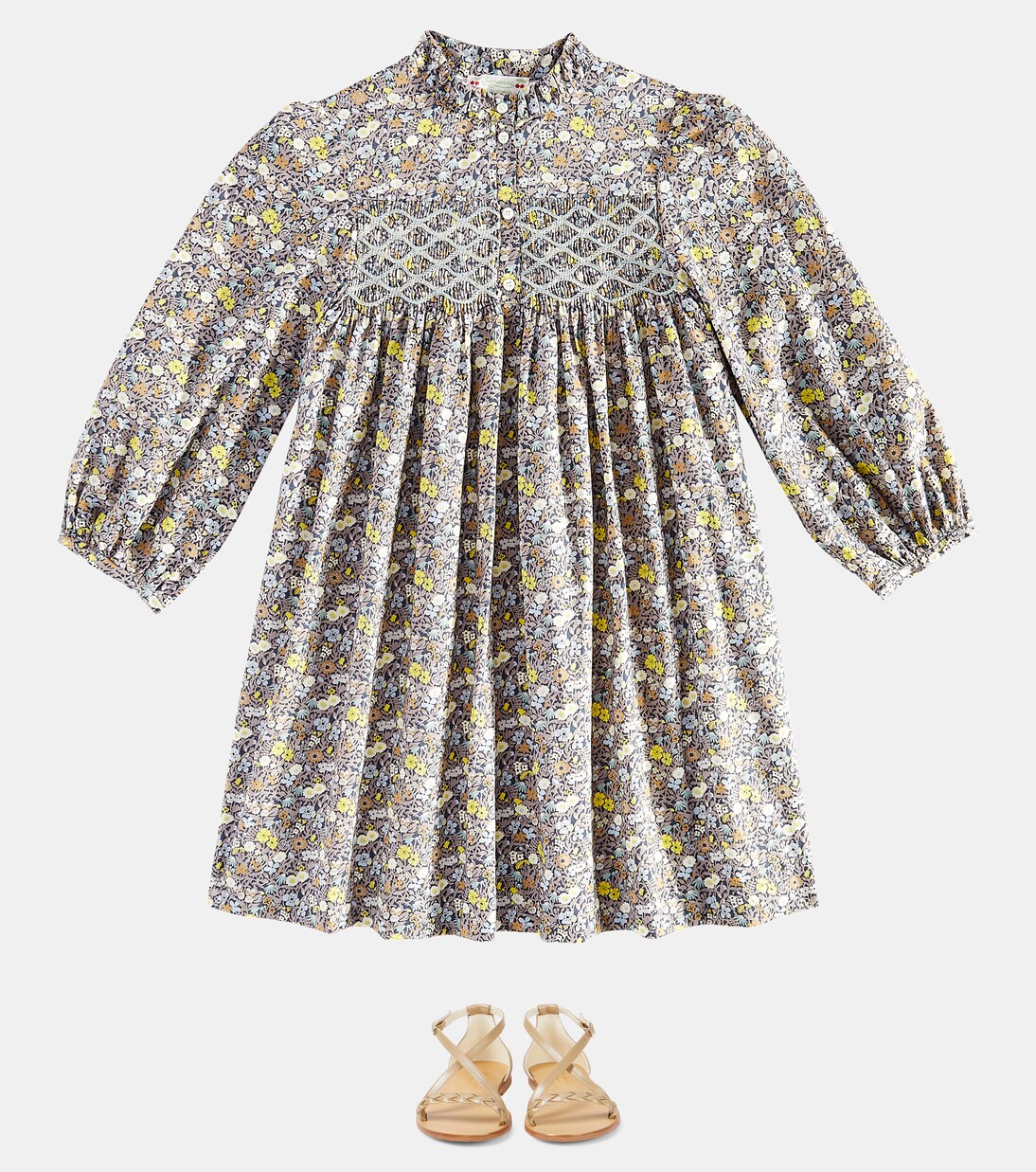 Robe Tamsin en coton à fleurs | Bonpoint