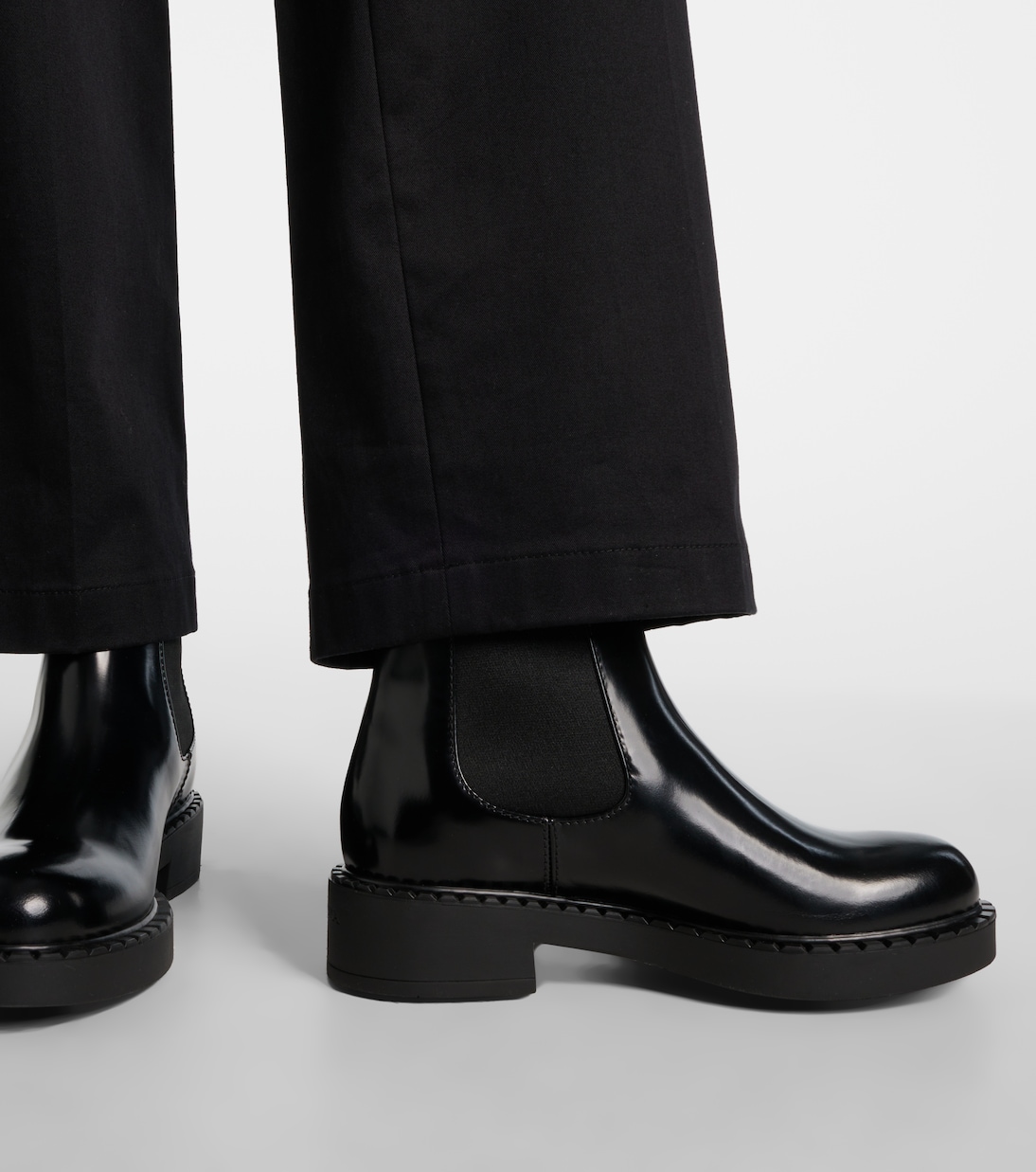 Botas chelsea de piel | Prada