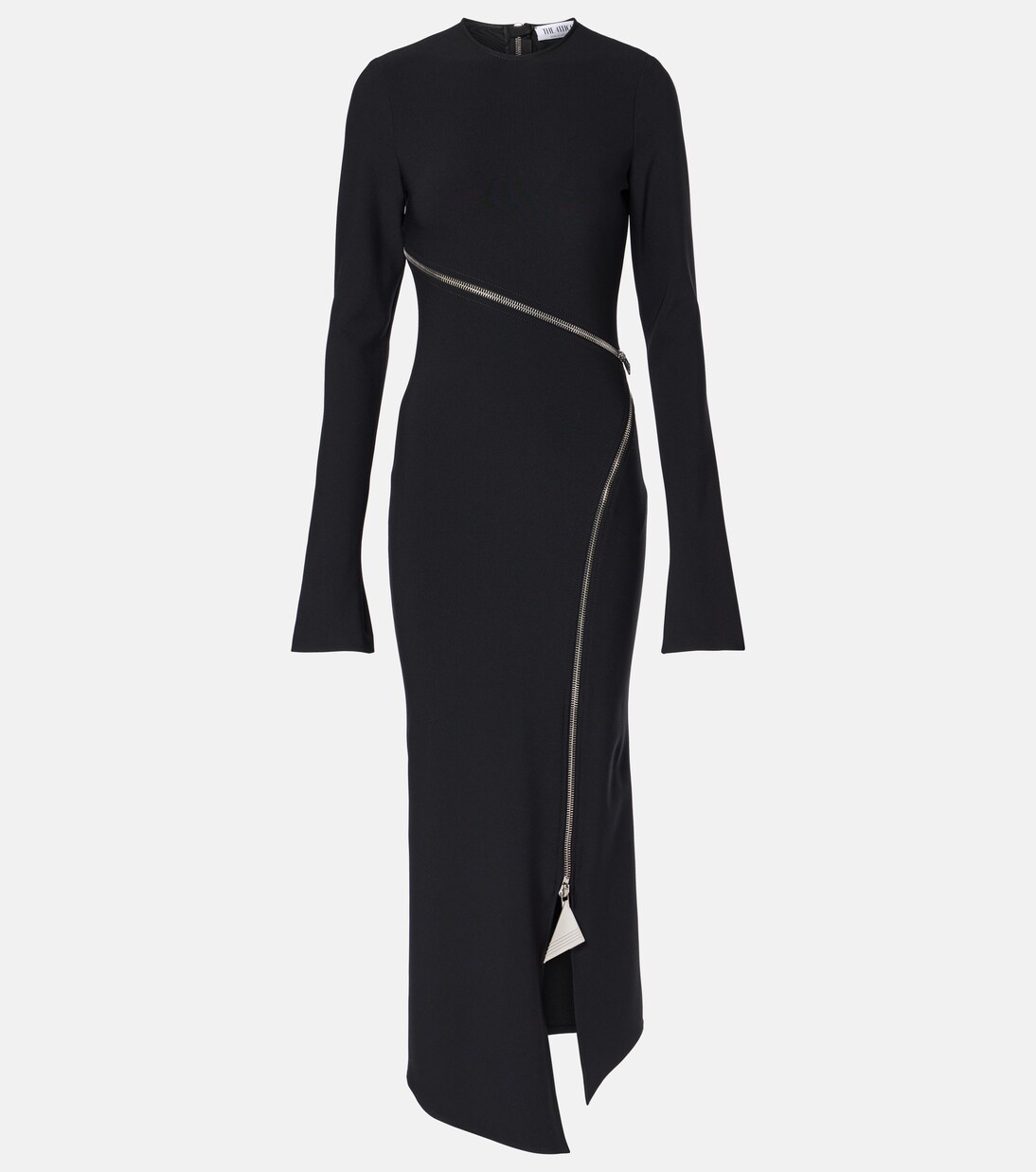 Zip-up jersey midi dress | The Attico