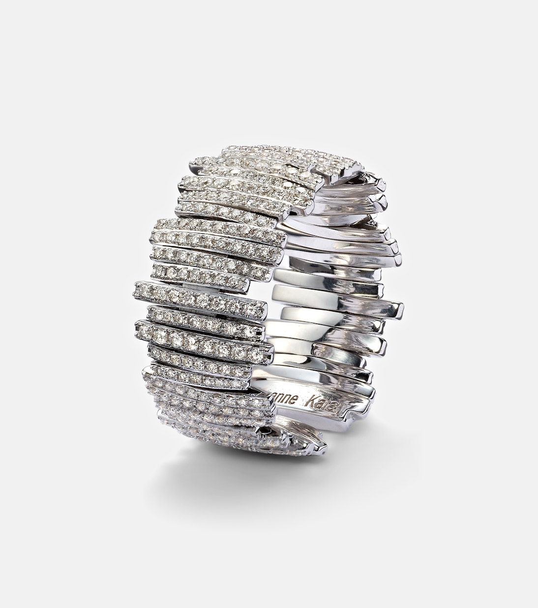 Bague en or blanc 18 ct et diamants | Suzanne Kalan