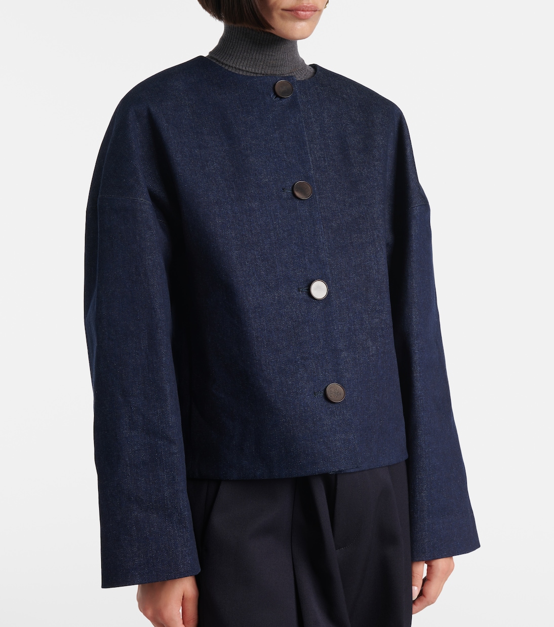 Dev cropped denim jacket | Fforme