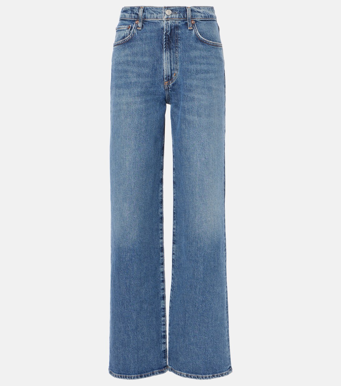 Harper mid-rise wide-leg jeans  | Agolde